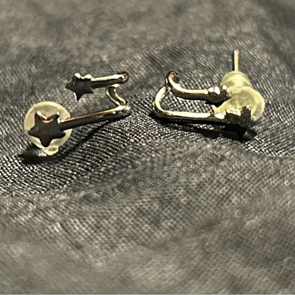 Silver Star Stud Earrings